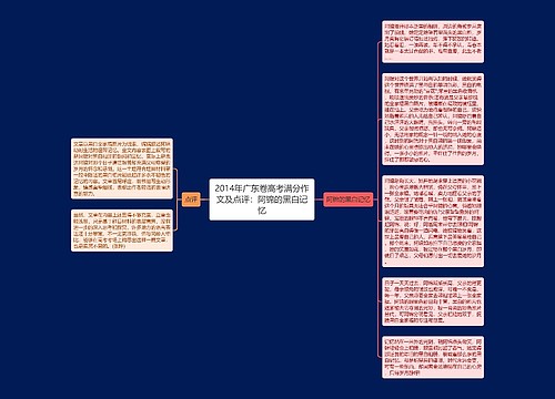 2014年广东卷高考满分作文及点评：阿锦的黑白记忆