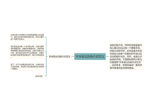 升学面试自我介绍范文