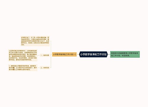 小学数学备课组工作计划