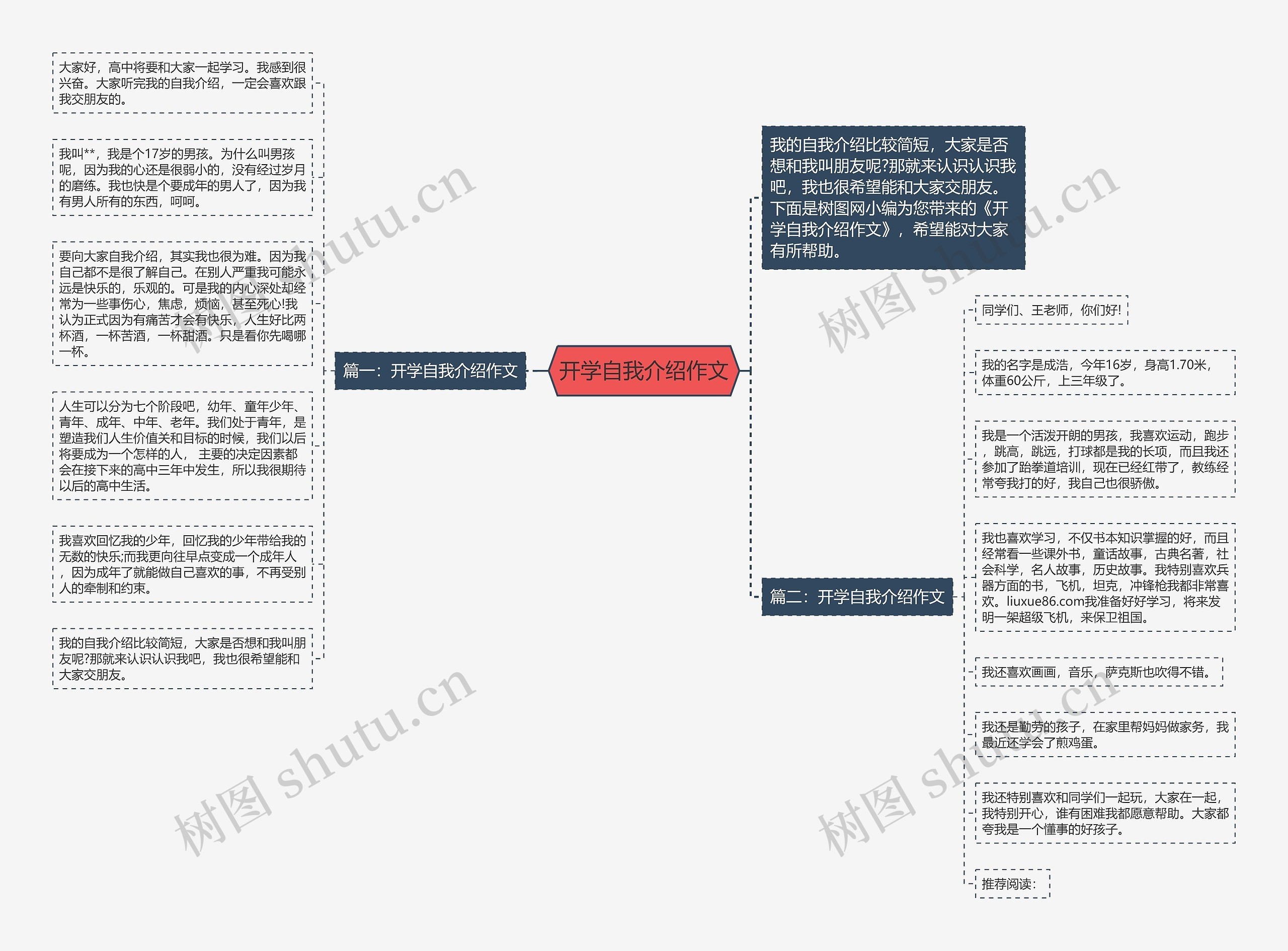 开学自我介绍作文