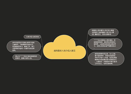 通用最新入党介绍人意见