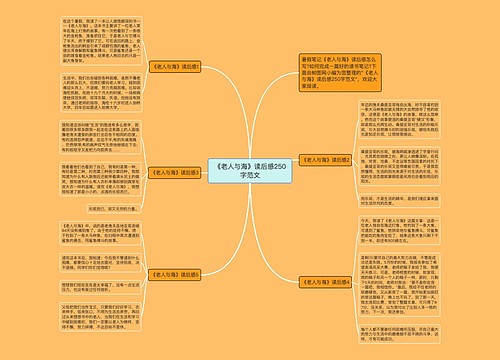 《老人与海》读后感250字范文