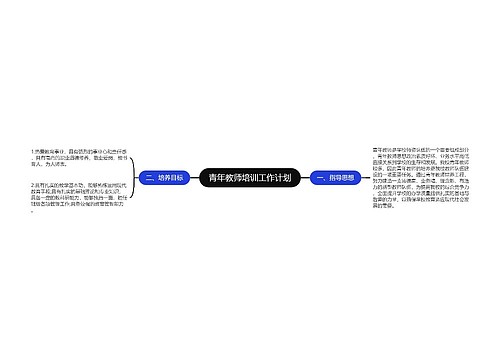 青年教师培训工作计划