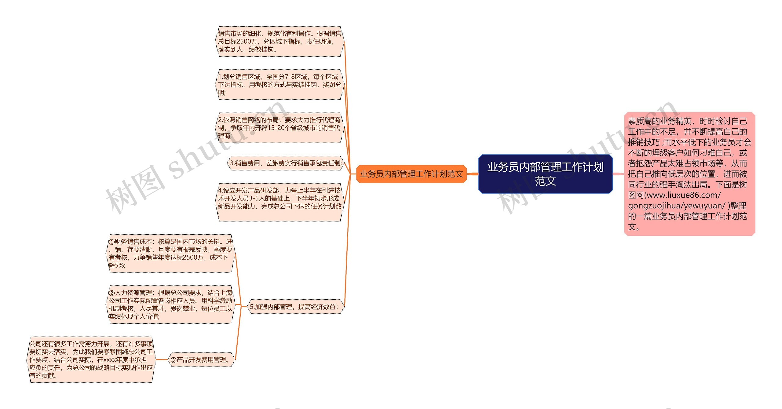 业务员内部管理工作计划范文