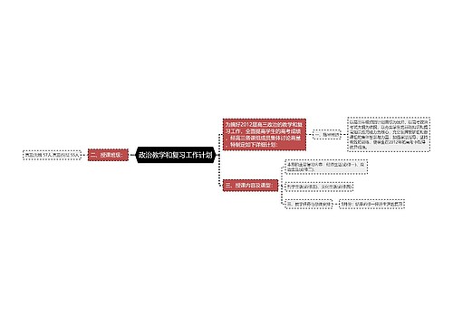 政治教学和复习工作计划