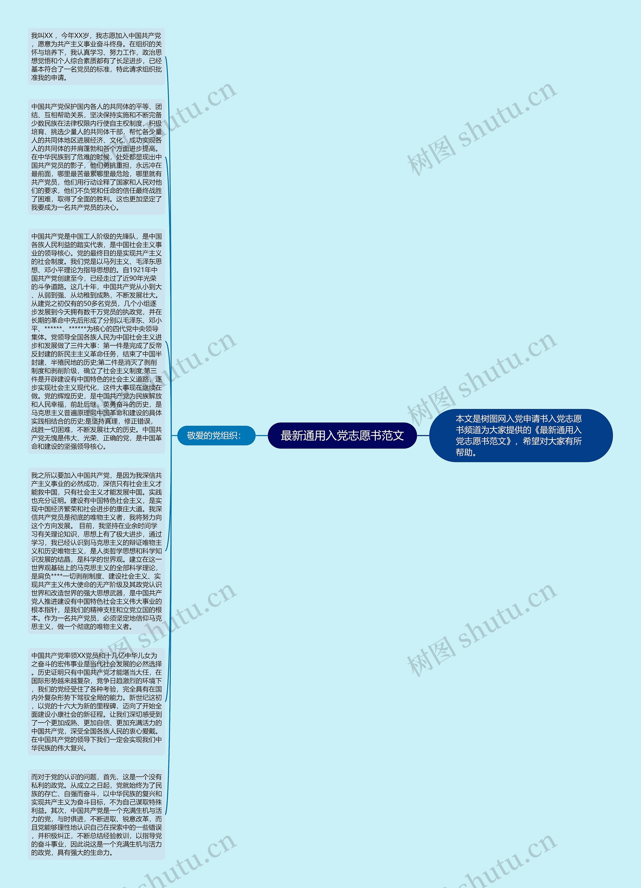 最新通用入党志愿书范文