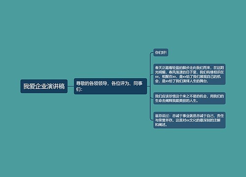 我爱企业演讲稿