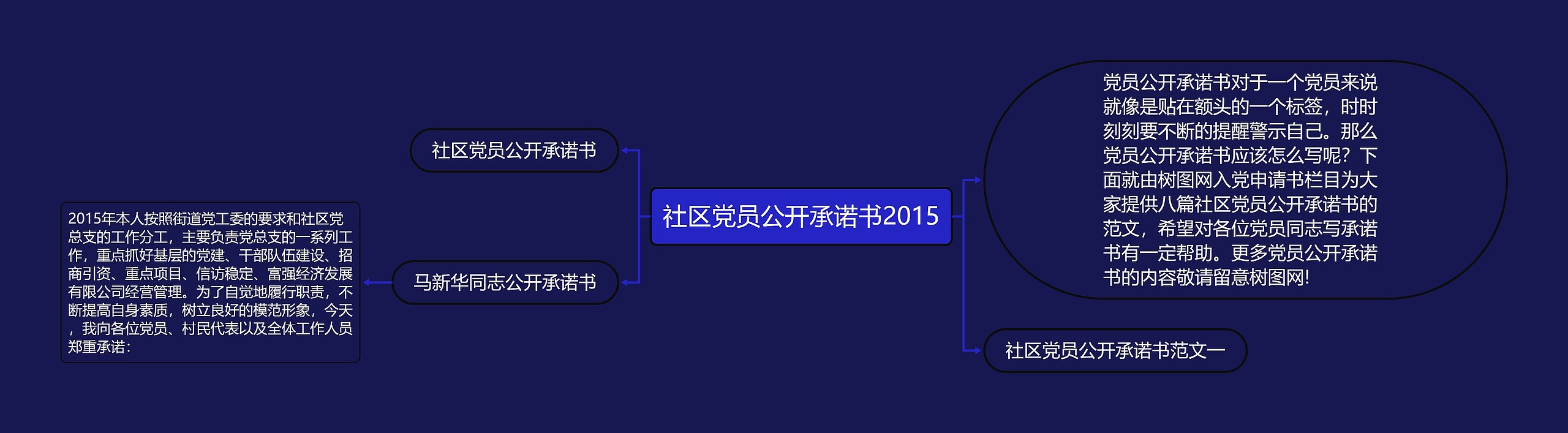 社区党员公开承诺书2015