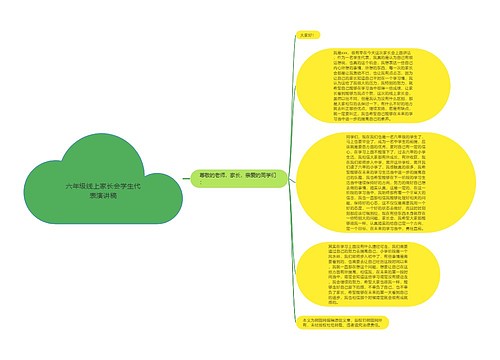 六年级线上家长会学生代表演讲稿