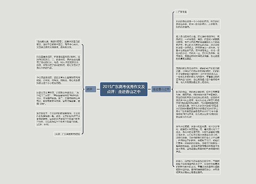 2015广东高考优秀作文及点评：走进香山之中