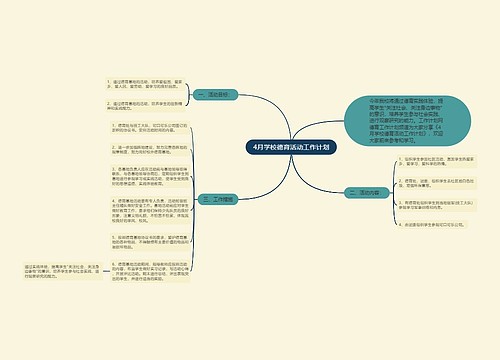 4月学校德育活动工作计划