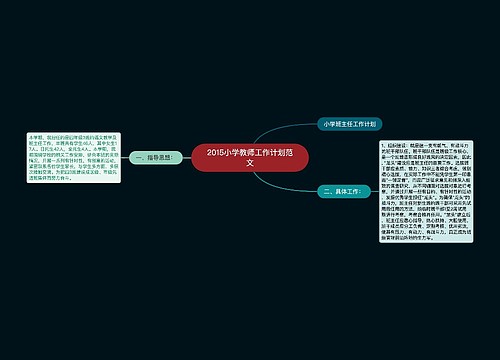 2015小学教师工作计划范文