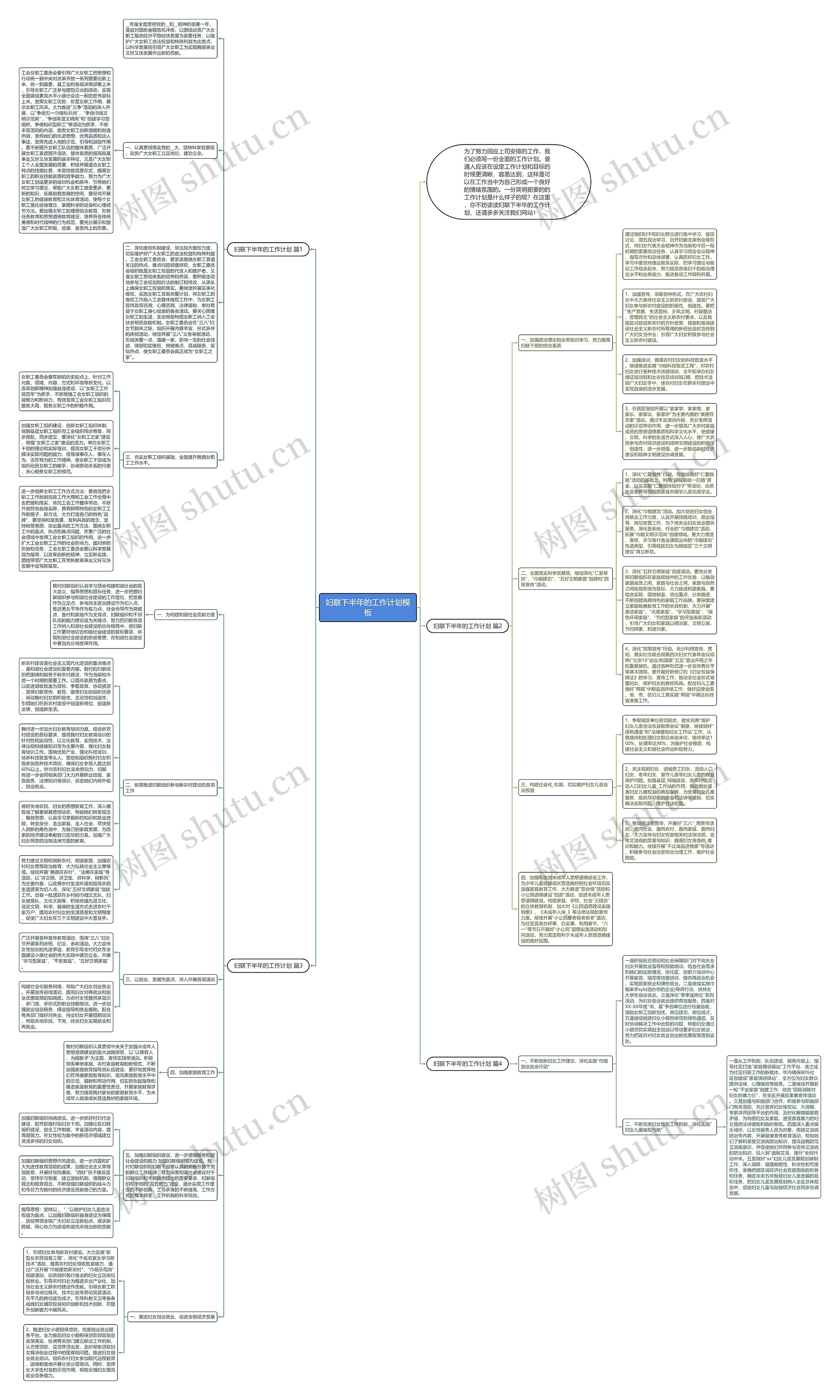 妇联下半年的工作计划模板