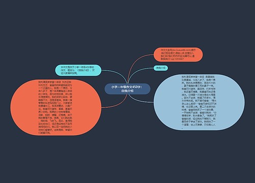 小学一年级作文450字：自我介绍