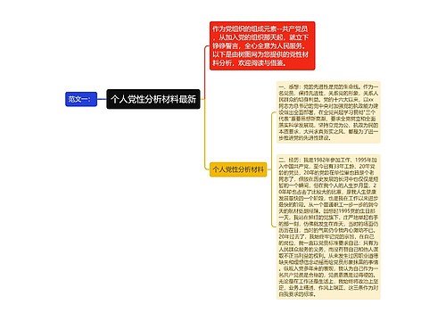 个人党性分析材料最新