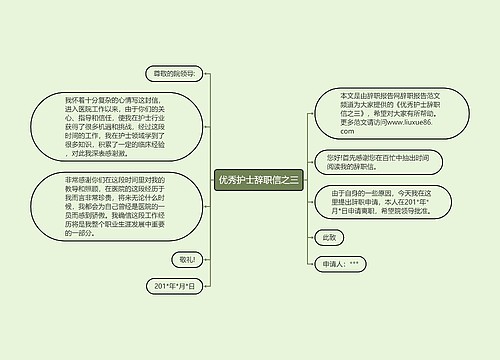 优秀护士辞职信之三