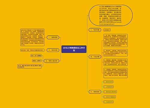 2015小学教师安全工作计划