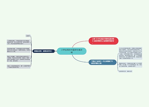 小学生我的中国梦的演讲稿