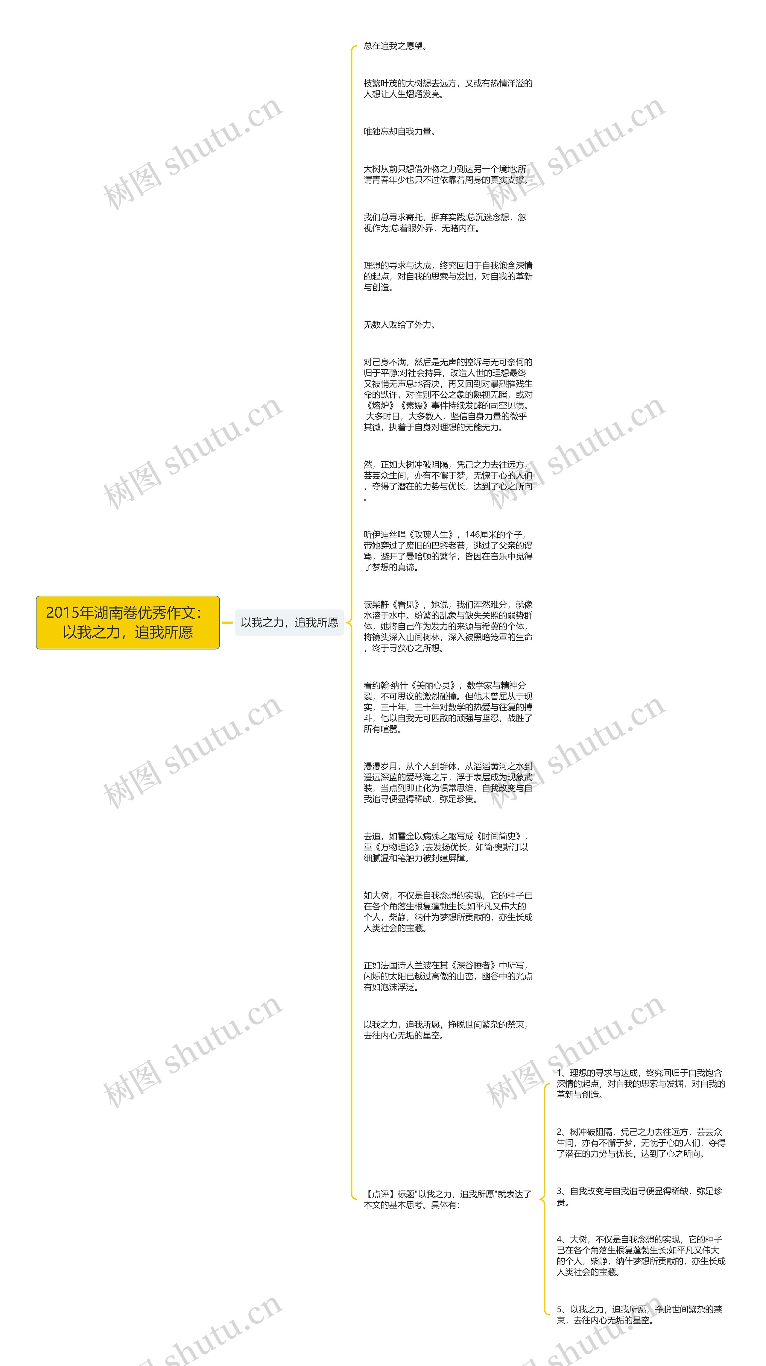 2015年湖南卷优秀作文：以我之力，追我所愿