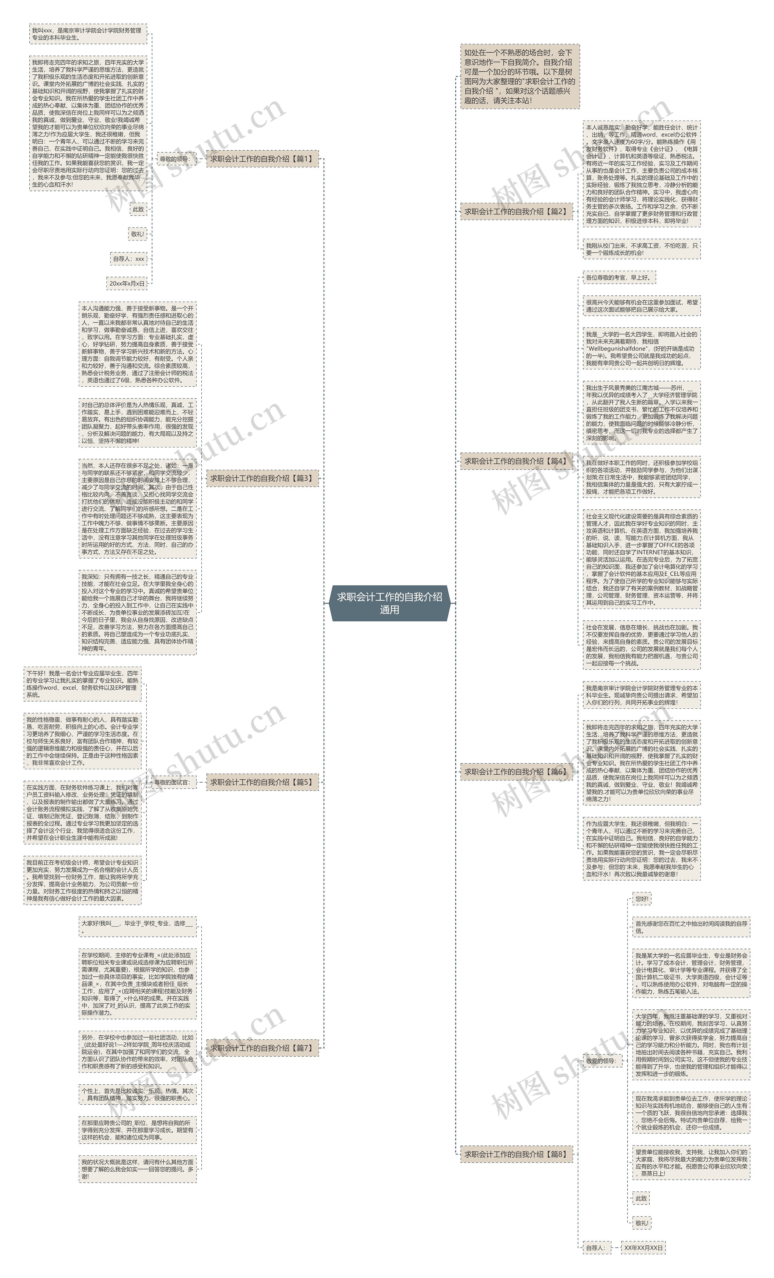 求职会计工作的自我介绍通用