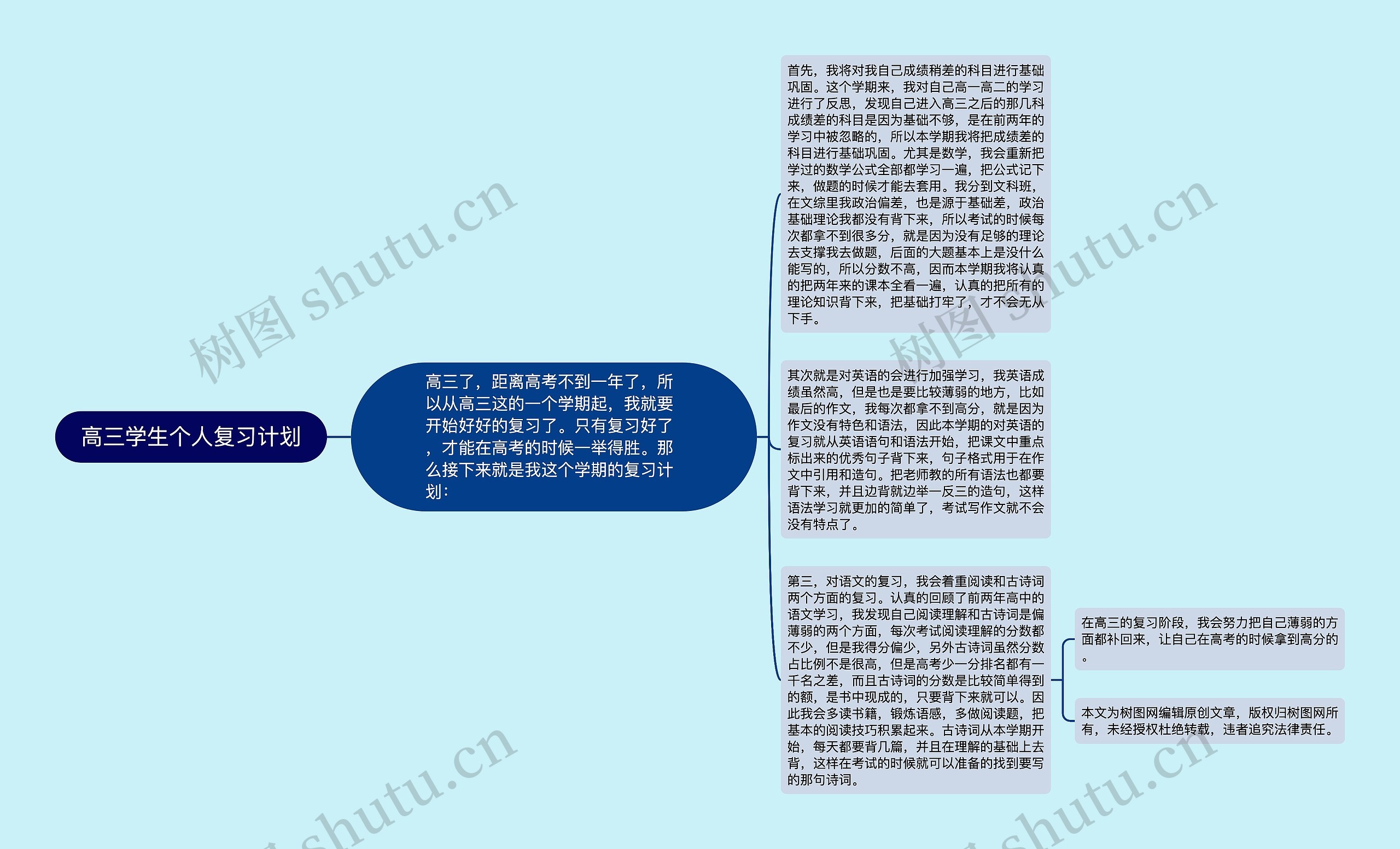 高三学生个人复习计划
