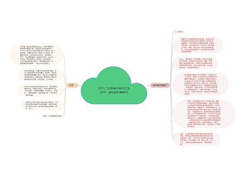 2015广东高考优秀作文及点评：感知自然需躬行