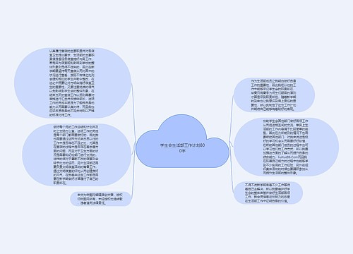 学生会生活部工作计划800字