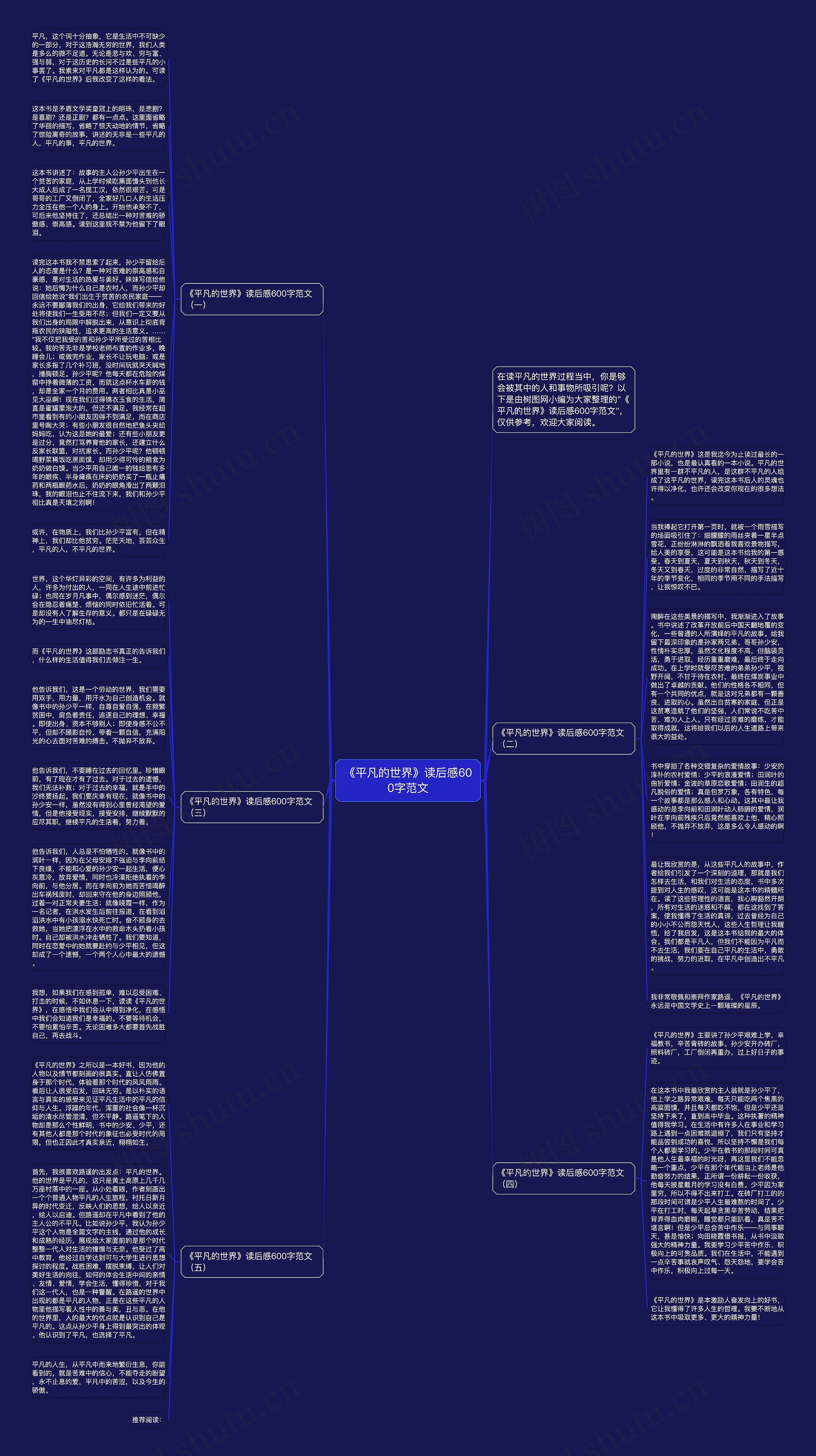 《平凡的世界》读后感600字范文