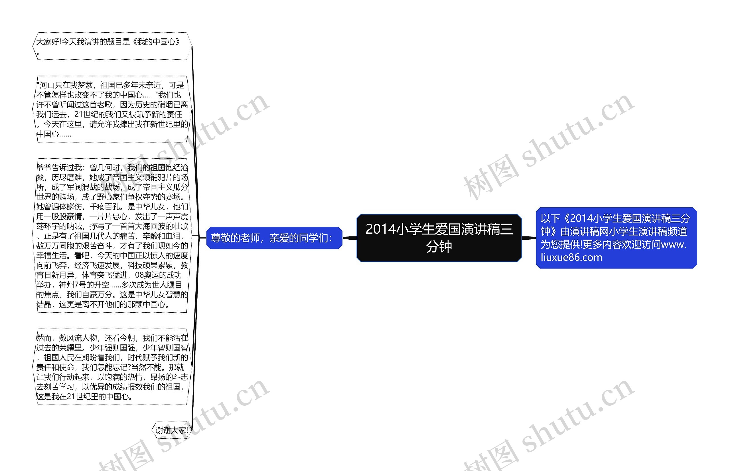 2014小学生爱国演讲稿三分钟