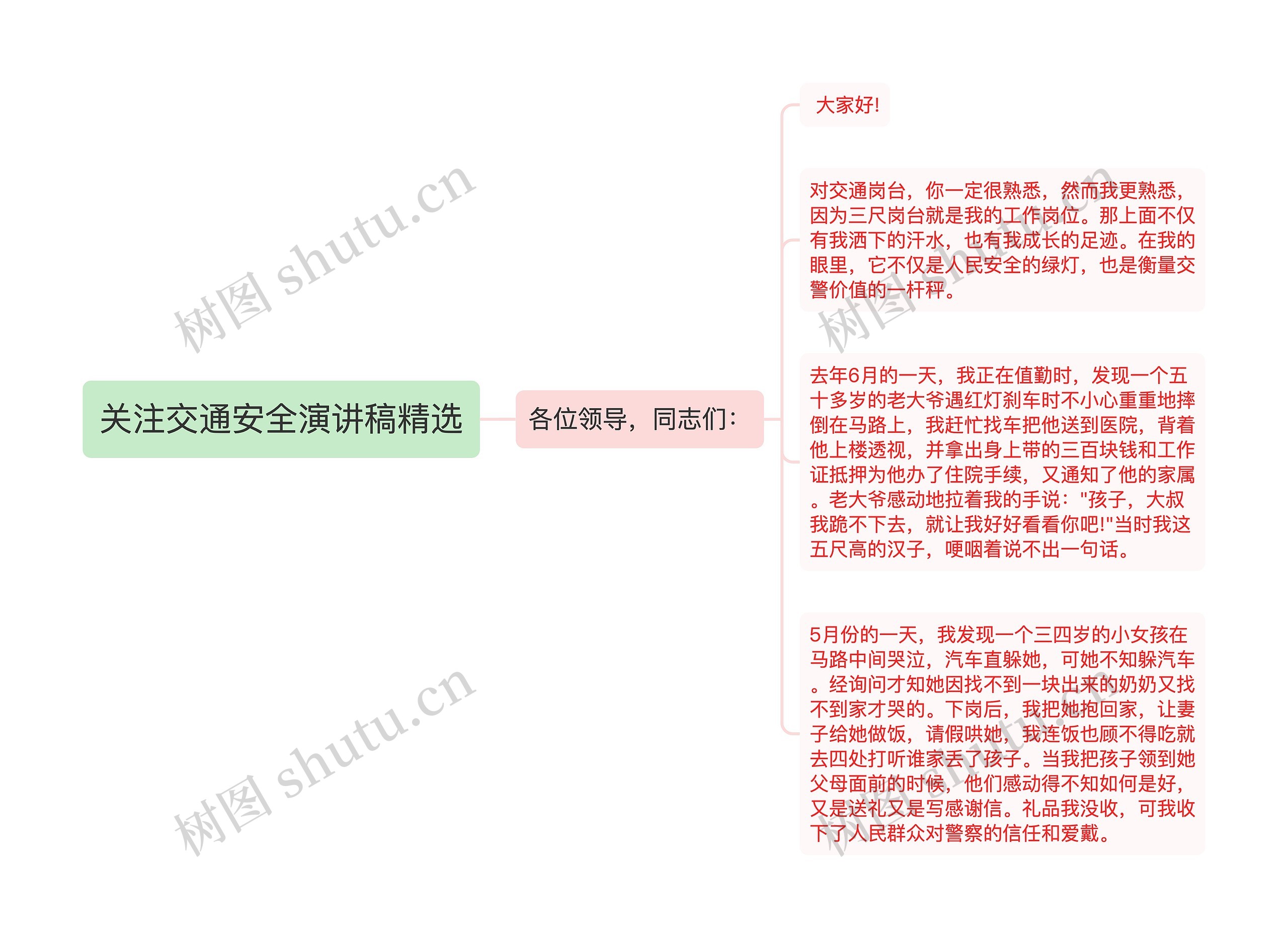 关注交通安全演讲稿精选