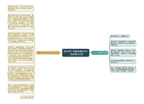 2015年广东高考满分作文：走近香山之命