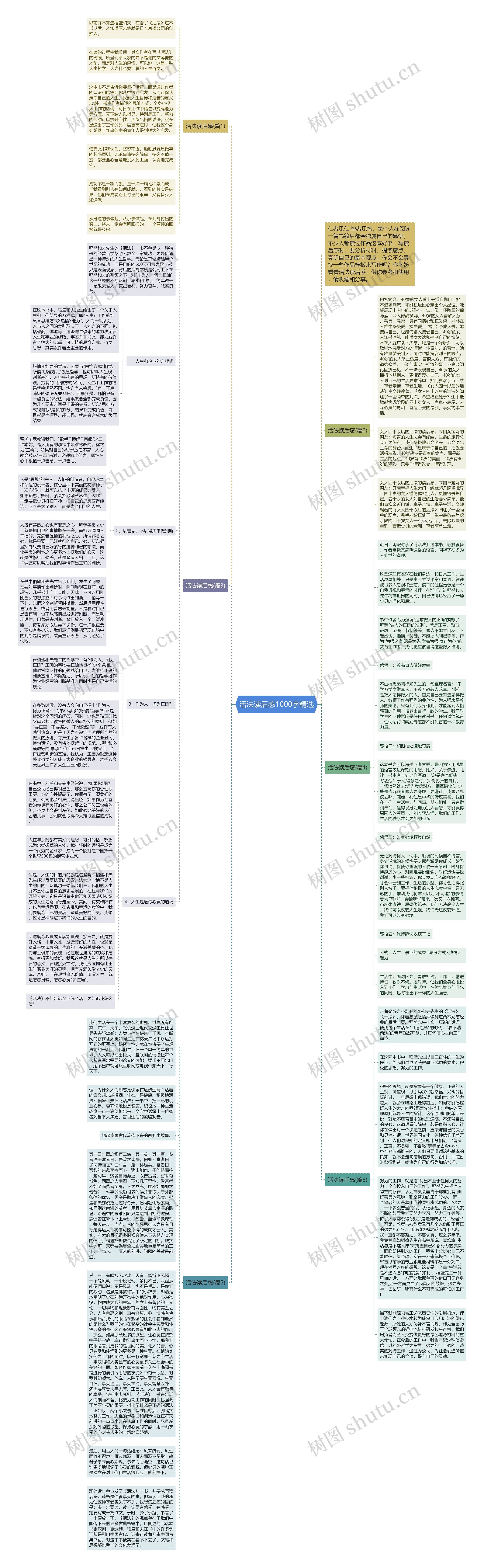 活法读后感1000字精选思维导图