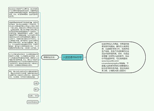 入团志愿书600字