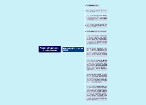 青海2014高考满分作文：授之以渔摆脱依赖