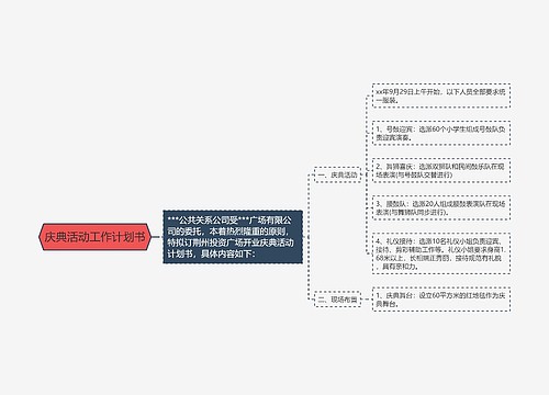 庆典活动工作计划书