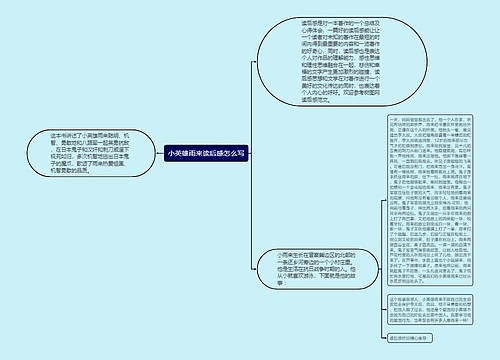 小英雄雨来读后感怎么写