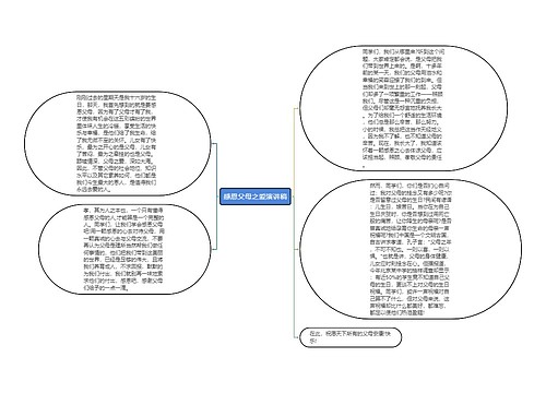 感恩父母之爱演讲稿