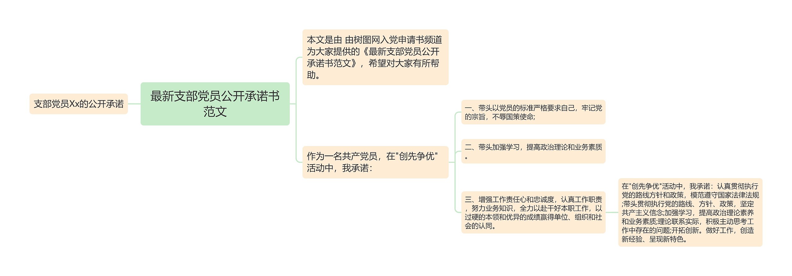 最新支部党员公开承诺书范文