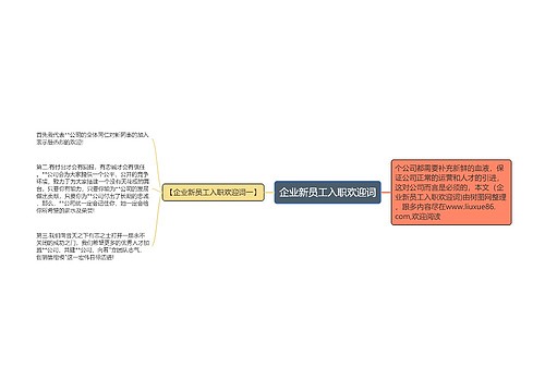 企业新员工入职欢迎词