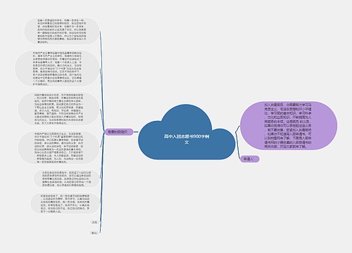 高中入团志愿书900字例文