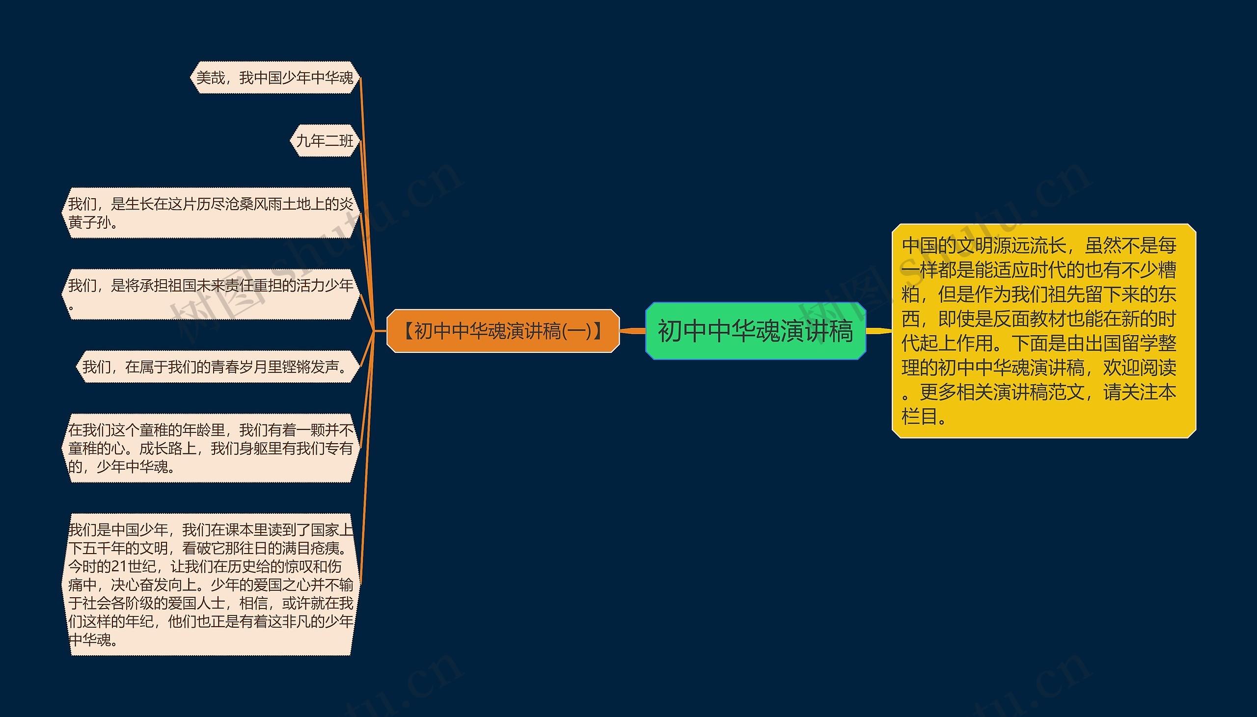 初中中华魂演讲稿