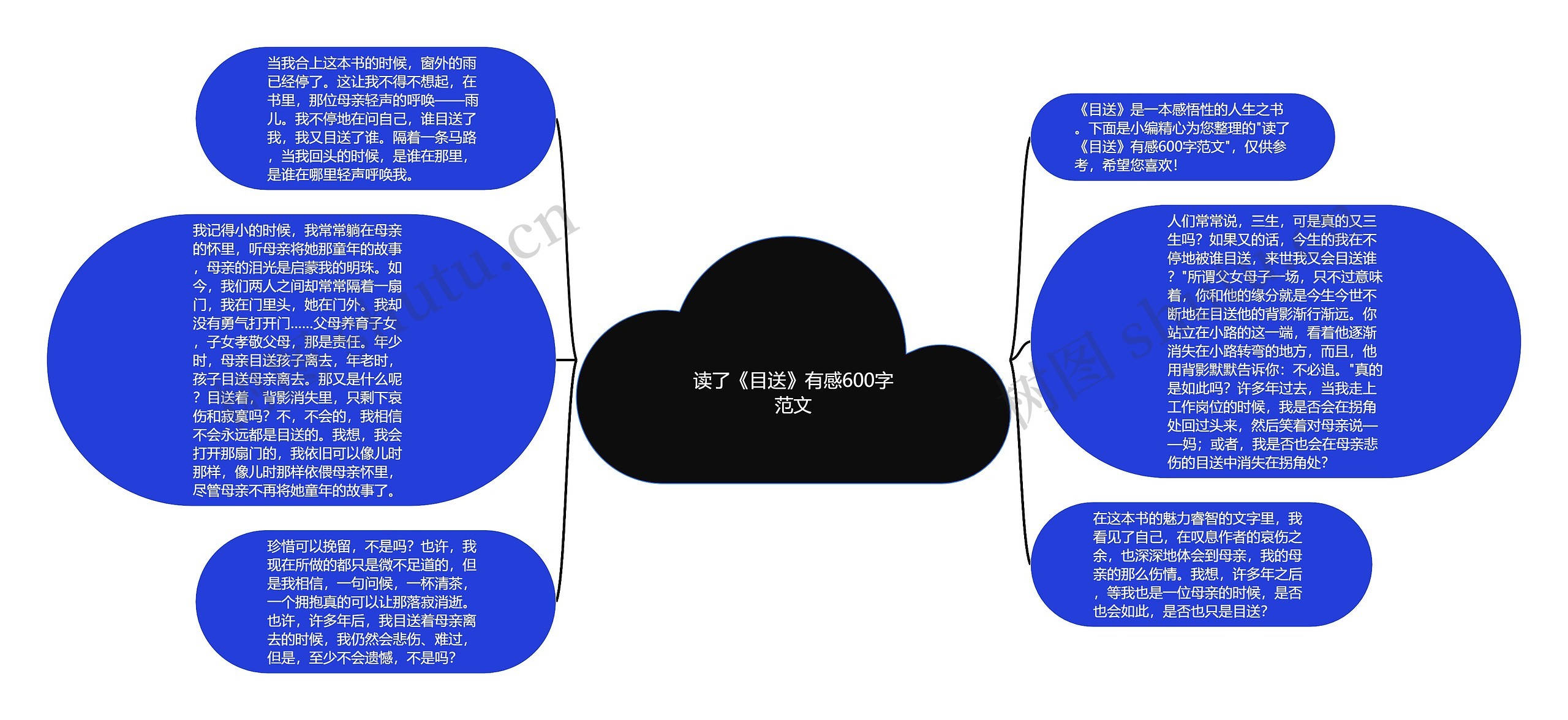 读了《目送》有感600字范文思维导图