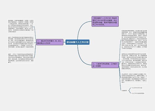 移动客服个人工作计划