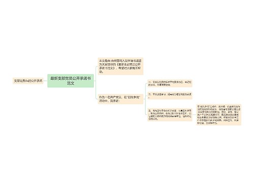 最新支部党员公开承诺书范文