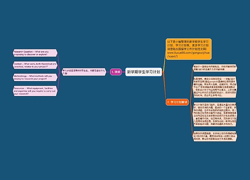 新学期学生学习计划