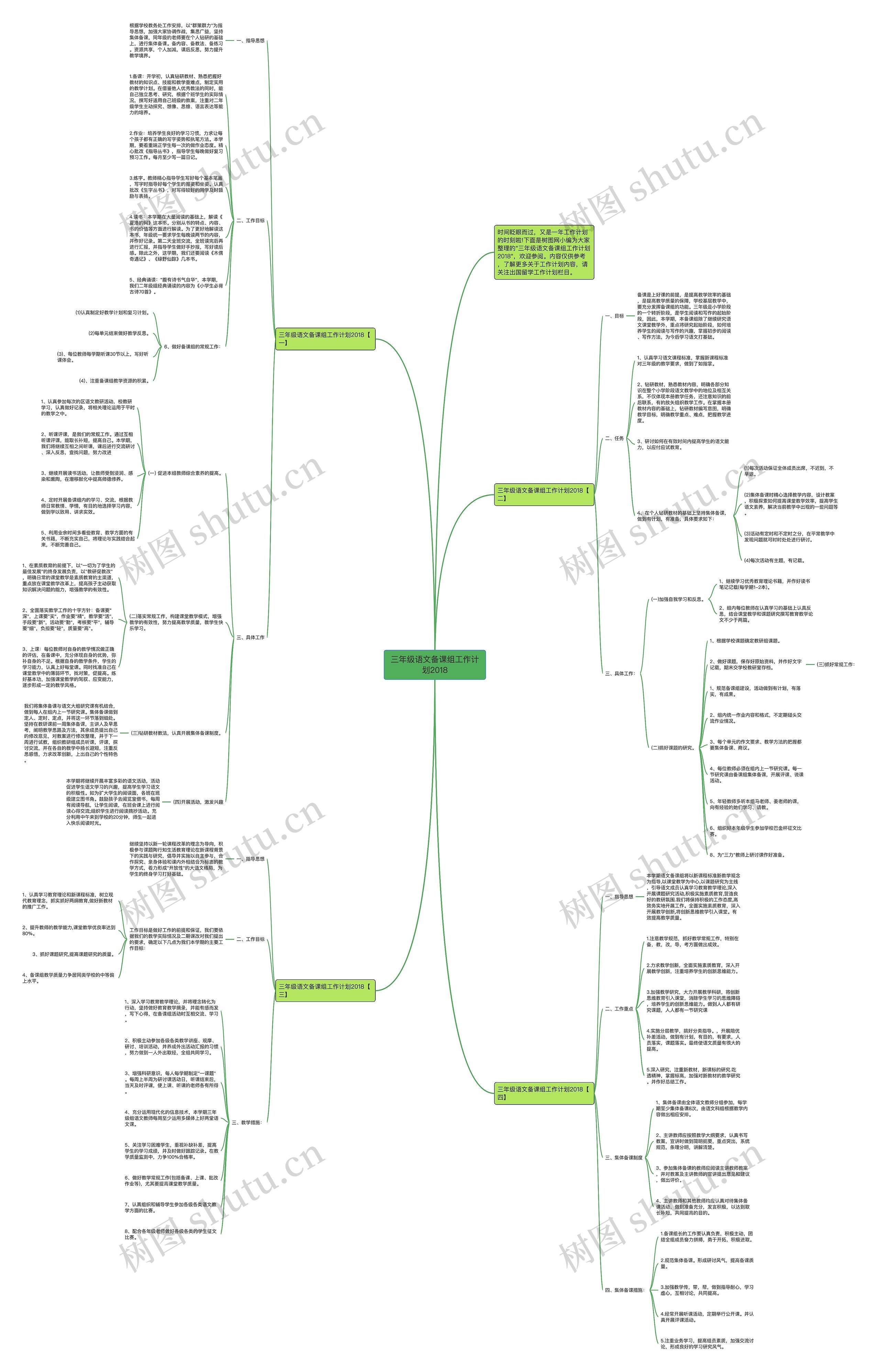 三年级语文备课组工作计划2018