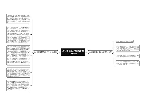 2013年福建高考满分作文：绝浮躁