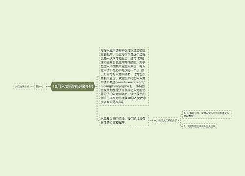 10月入党程序步骤介绍