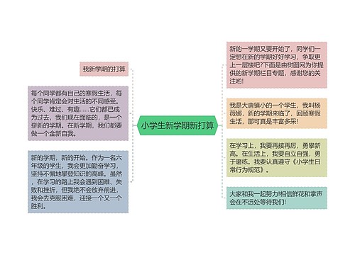 小学生新学期新打算