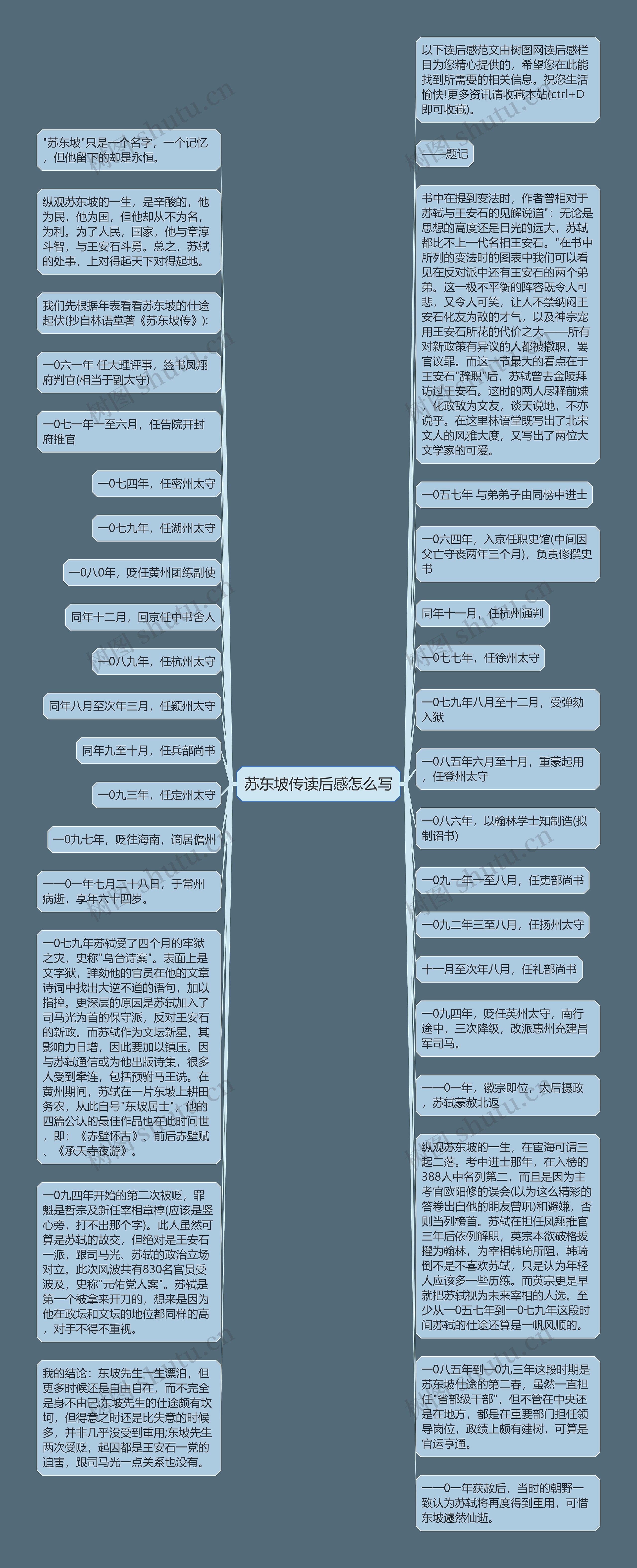 苏东坡传读后感怎么写思维导图